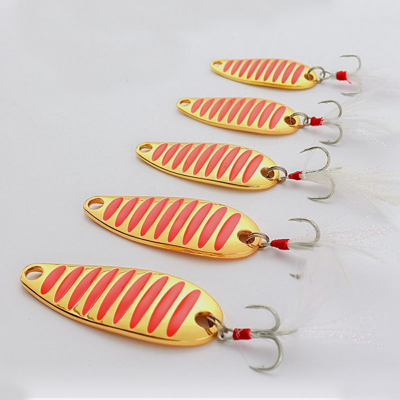 Gold Cutlery Flatware - 釣り用ルアースプーン 5g 7g 10g 15g 20g