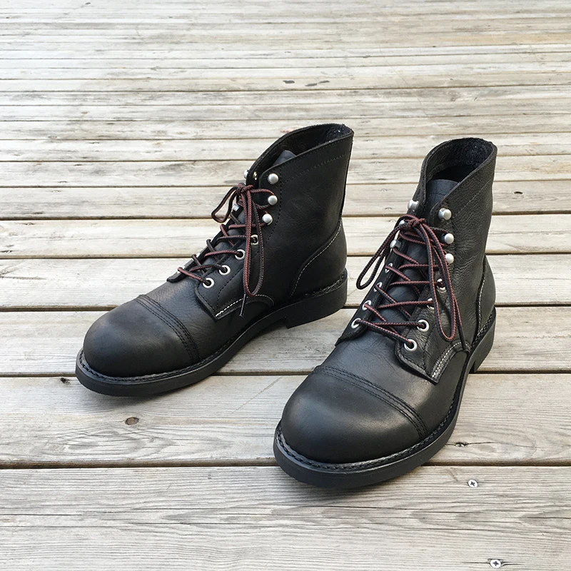 Luxury Lifestyle Men - ニューメンズシューズ高級ブランドヴィンテージメンズブーツ牛革グッドイヤーウェルトアンクルブーツドレスウィングスモーターサイクルブーツツーリングシューズ