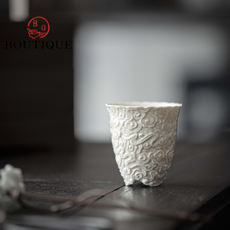レトロなグラスとウッドの2つの灰色のセラミックティキューム, - Handmade Ceramic Mug のレビューと価格