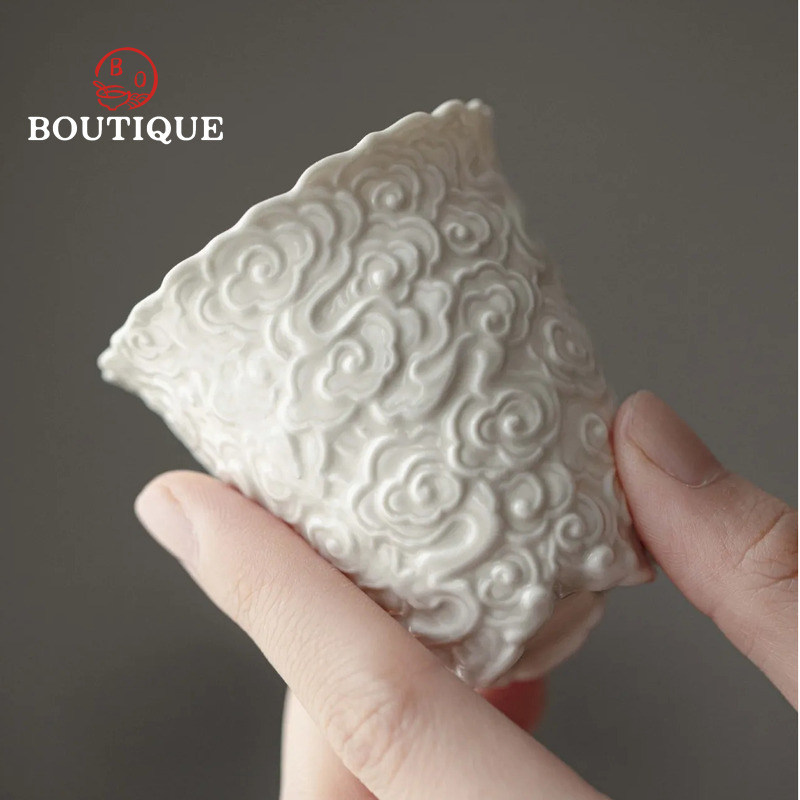 レトロなグラスとウッドの2つの灰色のセラミックティキューム, - Handmade Ceramic Mug のレビューと価格