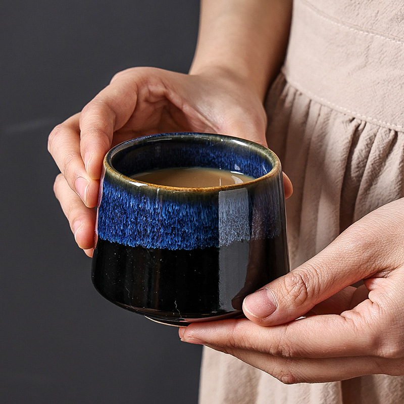 日本の窯焼き風変形ティーカップ、クリエイティブな大型家庭用テ - Handmade Ceramic Mug のレビューと価格