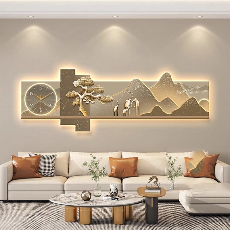 ビッグサイズアート壁画高級モダン時計壁掛け寝室美的デザイン中 - Luxury Lifestyle Living のレビューと価格