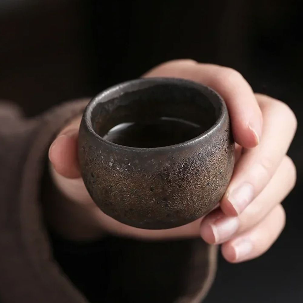 カンフー茶器セット 日本製炻器茶碗 古風 レトロ マスターカ - Handmade Ceramic Mug のレビューと価格