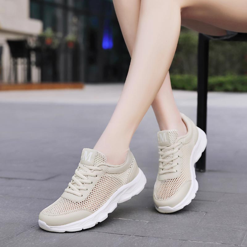 女性用通気性メッシュスニーカー,軽量ランニングシューズ,ベー - Luxury Lifestyle Resorts のレビューと価格