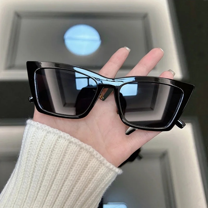 高級キャットアイブラックサングラス女性男性ブランドファッショ - Luxury Lifestyle Men のレビューと価格