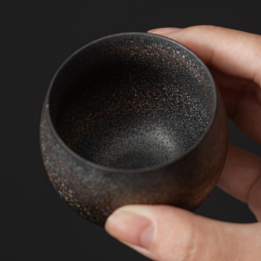 家庭用日本製炻器茶碗 古風 80ml マスターカップ レトロ - Handmade Ceramic Mug のレビューと価格