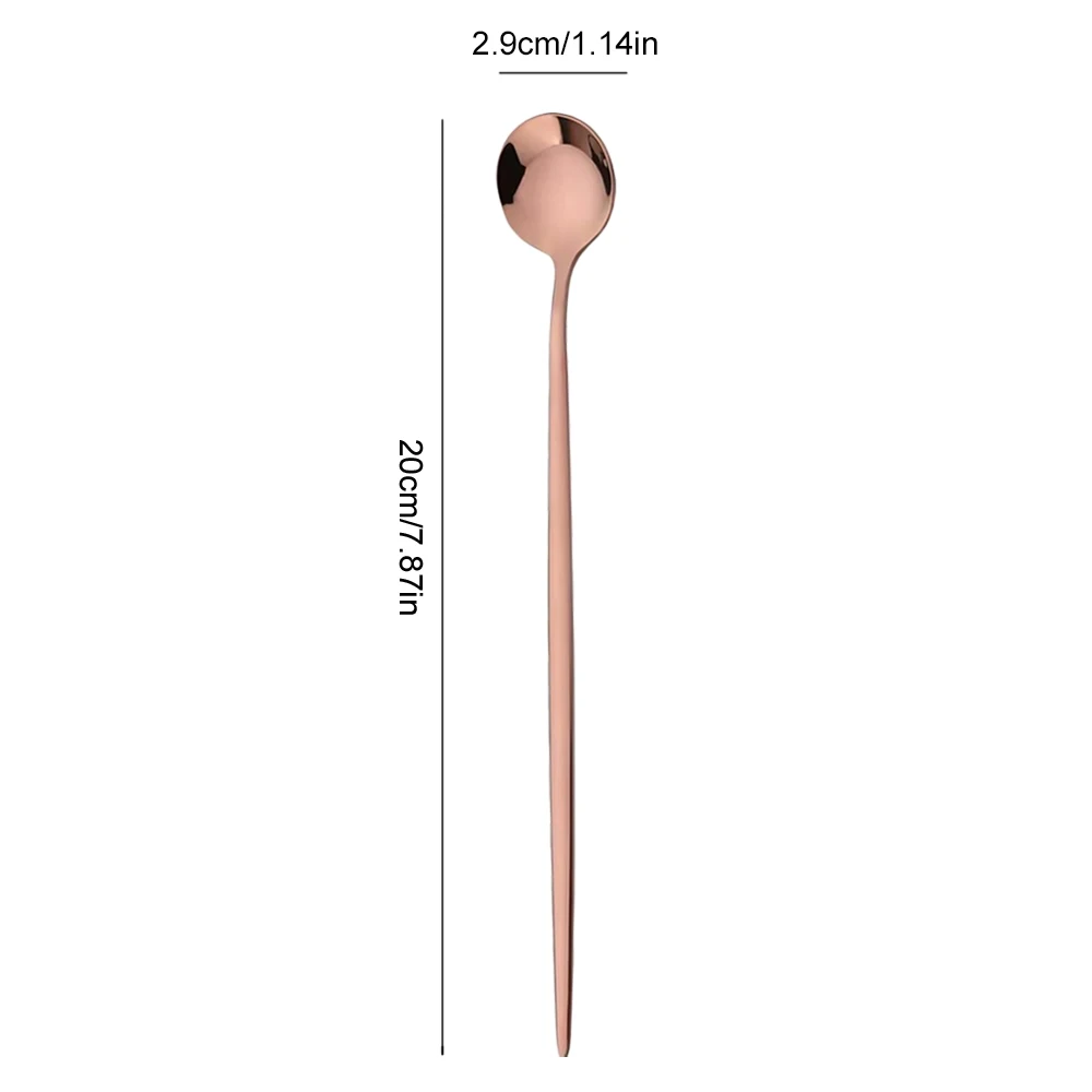 ステンレス製カトラリーセット,6個,コーヒーと紅茶のスプーン - Gold Cutlery Flatware のレビューと価格