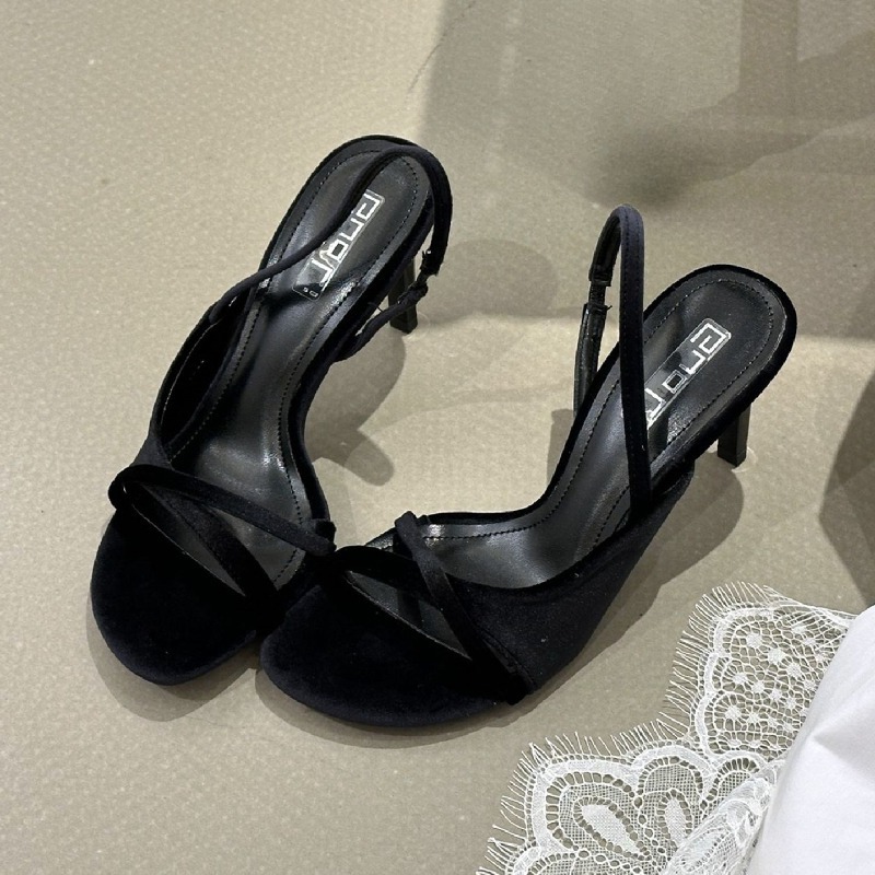 ベルベットの高級女性用ヒールシューズ、オープントゥセクシーな - Luxury Lifestyle Products のレビューと価格