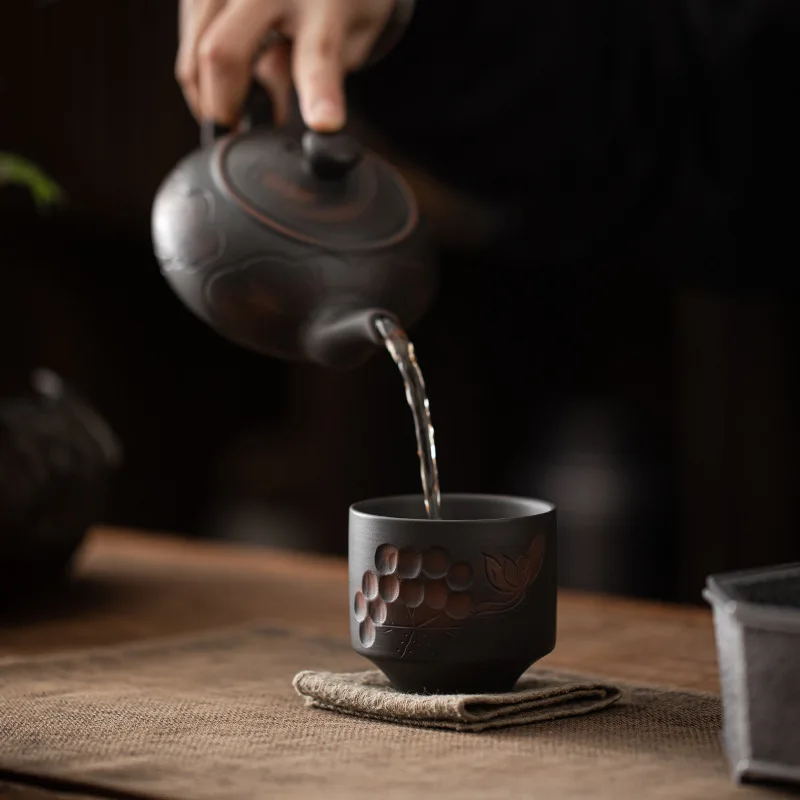 雲南建水紫陶茶杯　手作り盲陶カンフー茶杯　茶杯マスターカップ - Handmade Ceramic Mug のレビューと価格