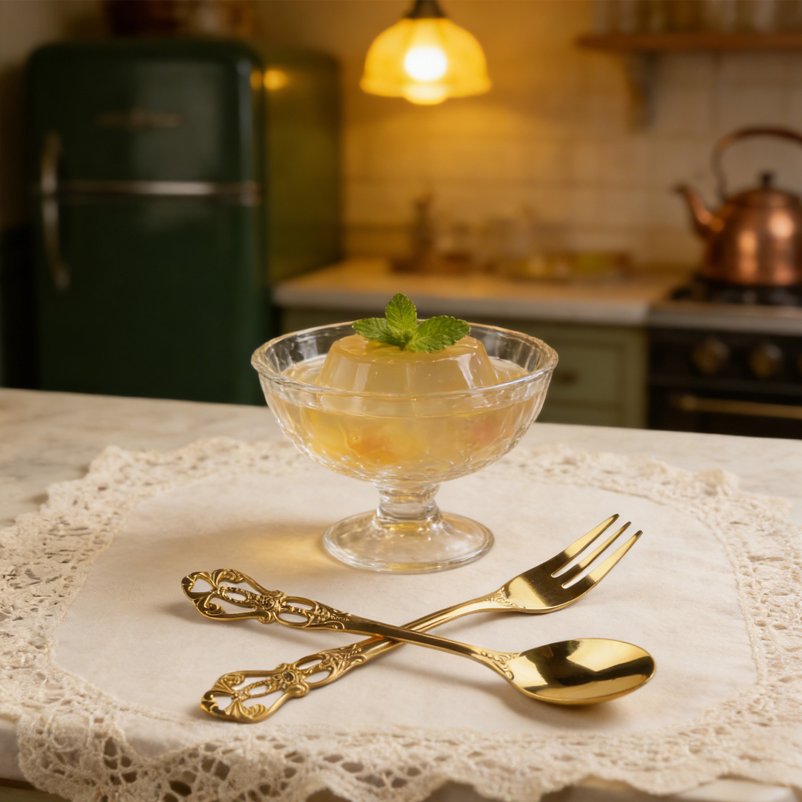 1 ペアヴィンテージゴールドスプーンフォークカトラリーセット - Gold Cutlery Flatware のレビューと価格
