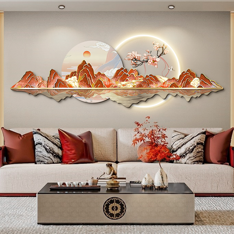 中国風 LED 時計壁高級高品質ロマンチッククリエイティブフ - Luxury Lifestyle Living のレビューと価格