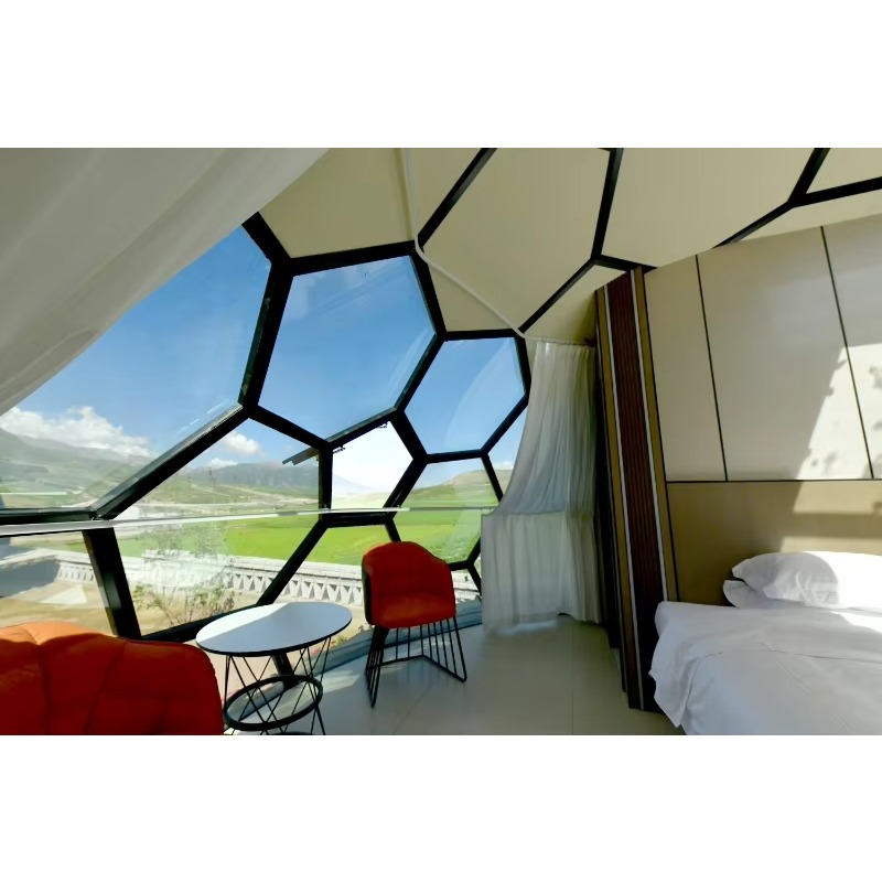 リゾート20年間耐久性のある豪華なジオデシックドーム型テント - Luxury Lifestyle Resorts のレビューと価格