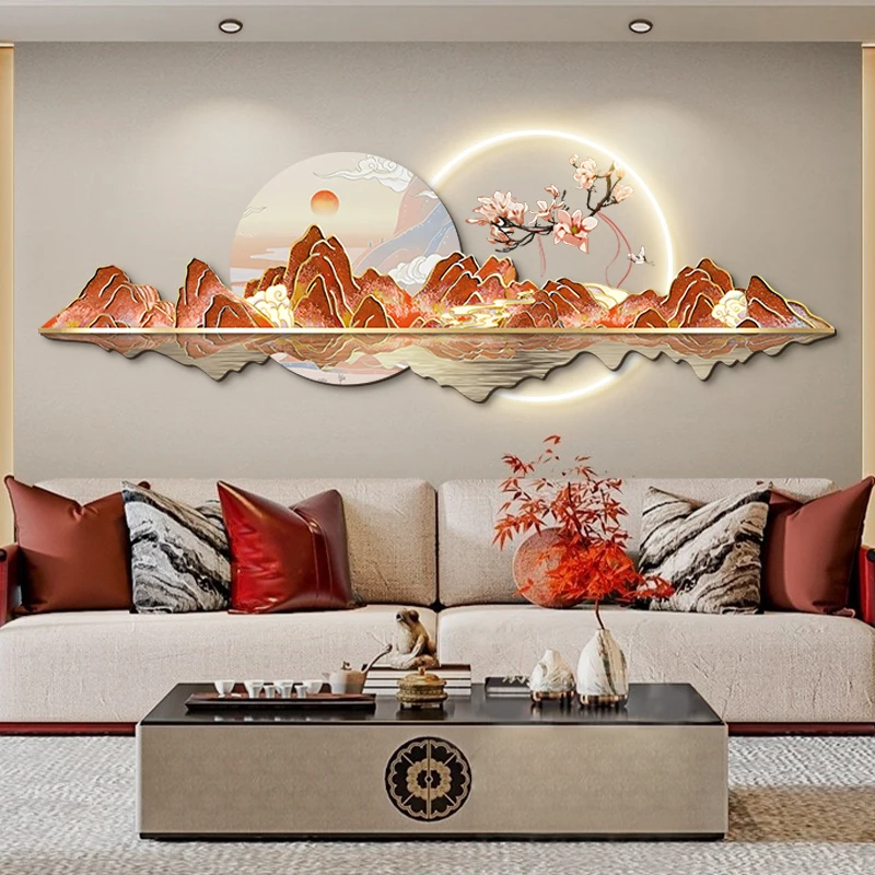 中国風の Led 時計壁高級高品質ロマンチックな創造的なファ - Luxury Lifestyle Living のレビューと価格