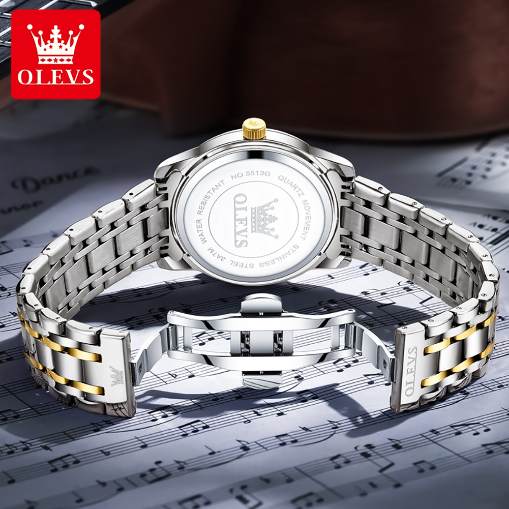 OLEVS ブランドファッションメンズ腕時計ステンレス鋼防水 - Luxury Lifestyle Men のレビューと価格