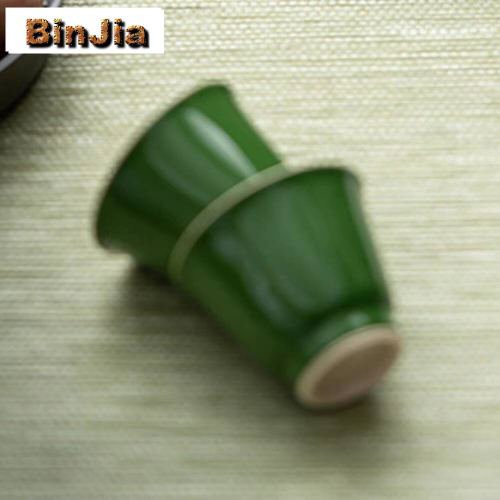 2個/セット 黒緑色の手作りカップ 家庭用茶碗セット ヴィン - Handmade Ceramic Mug のレビューと価格