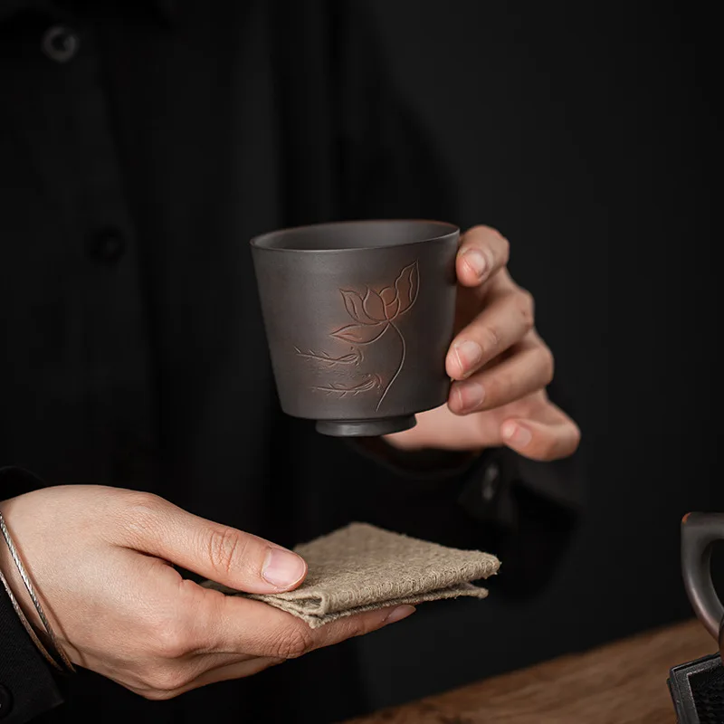 雲南省建水紫陶茶杯 手作りの素焼き陶器 カンフーティーカップ - Handmade Ceramic Mug のレビューと価格