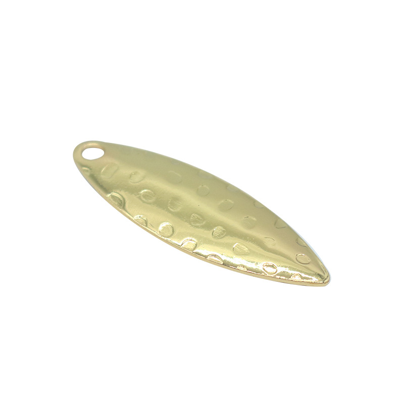10 ピース/ロット柳の葉スパンコールピット表面 DIY ノ - Gold Cutlery Flatware のレビューと価格