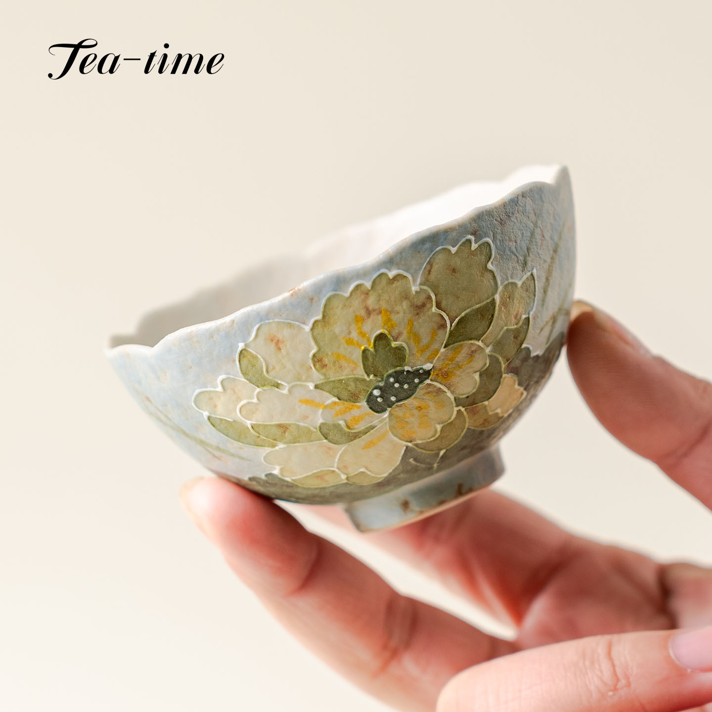 グリーンロータスティーカップ キャラメル塗装ティーボウルカッ - Handmade Ceramic Mug のレビューと価格